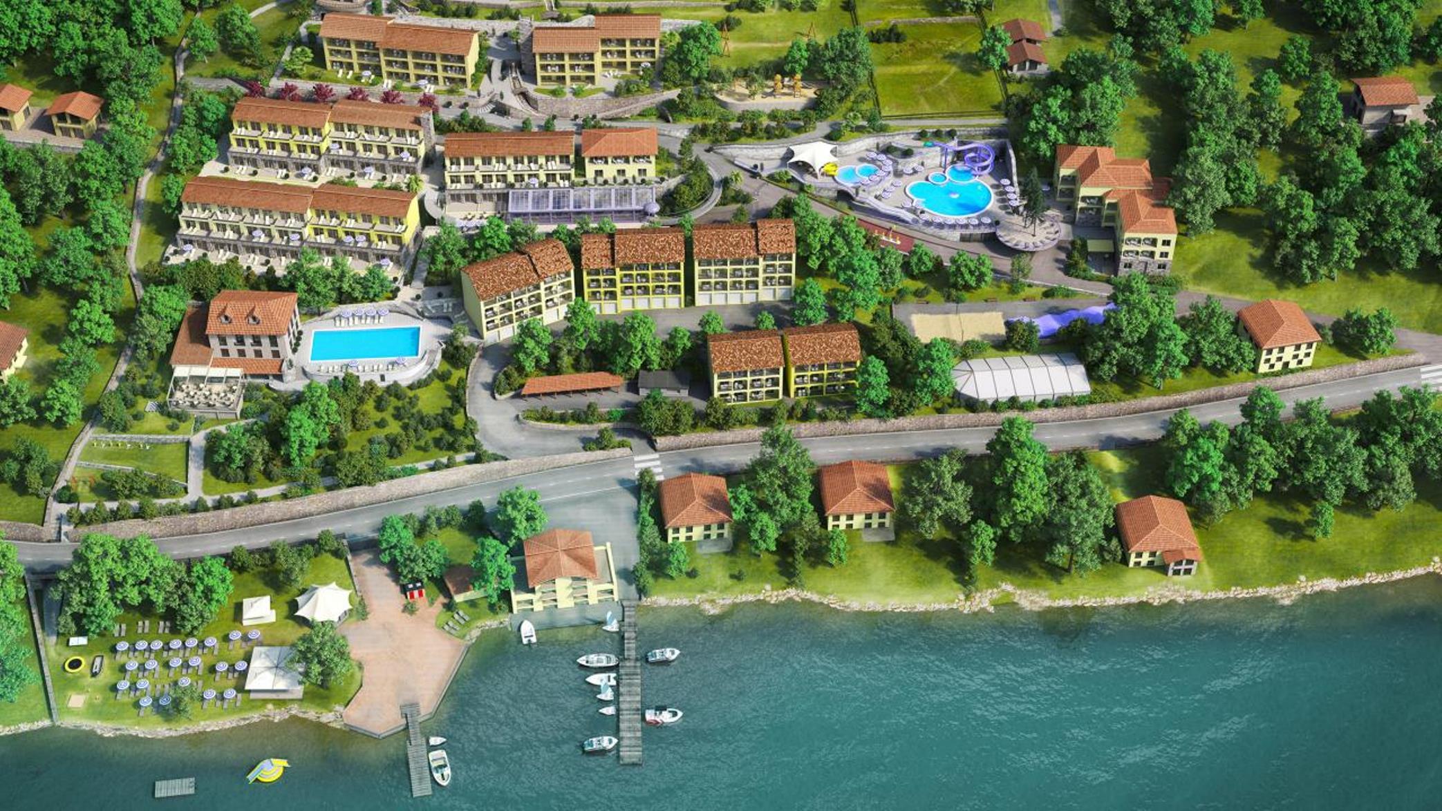 Parco San Marco Lifestyle Beach Resort Porlezza Bagian luar foto